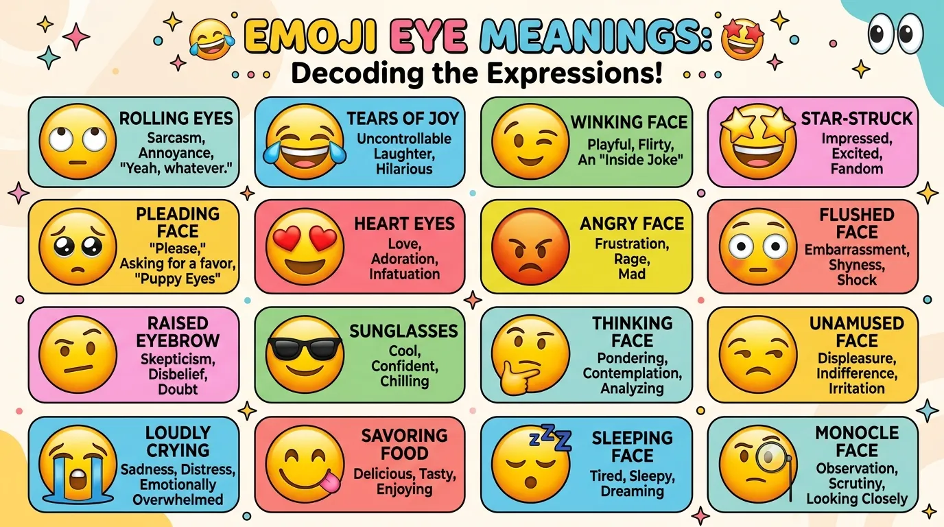 Emoji Meanings Eyes