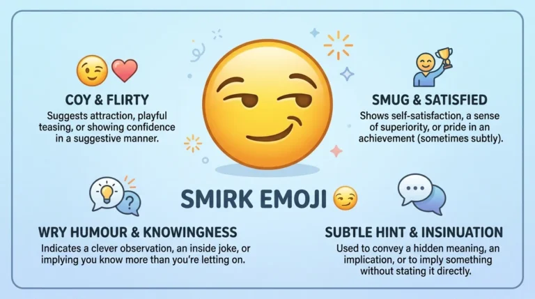 emoji smirk meaning