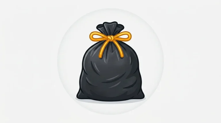 trash bag emoji