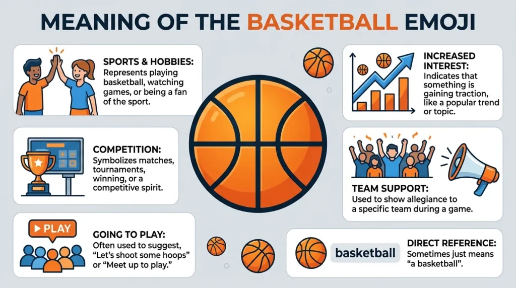 What do emoji basketball mean?