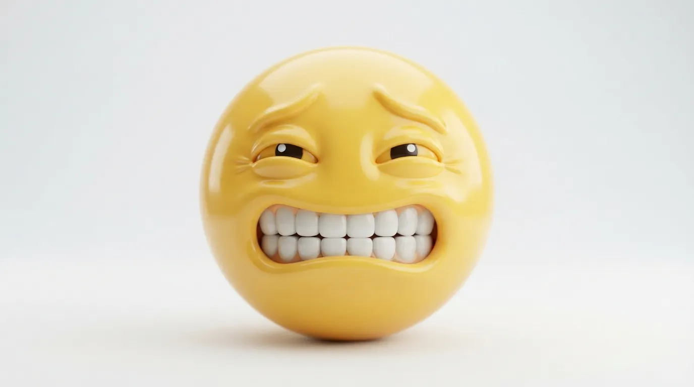 Cringe Smile Emoji