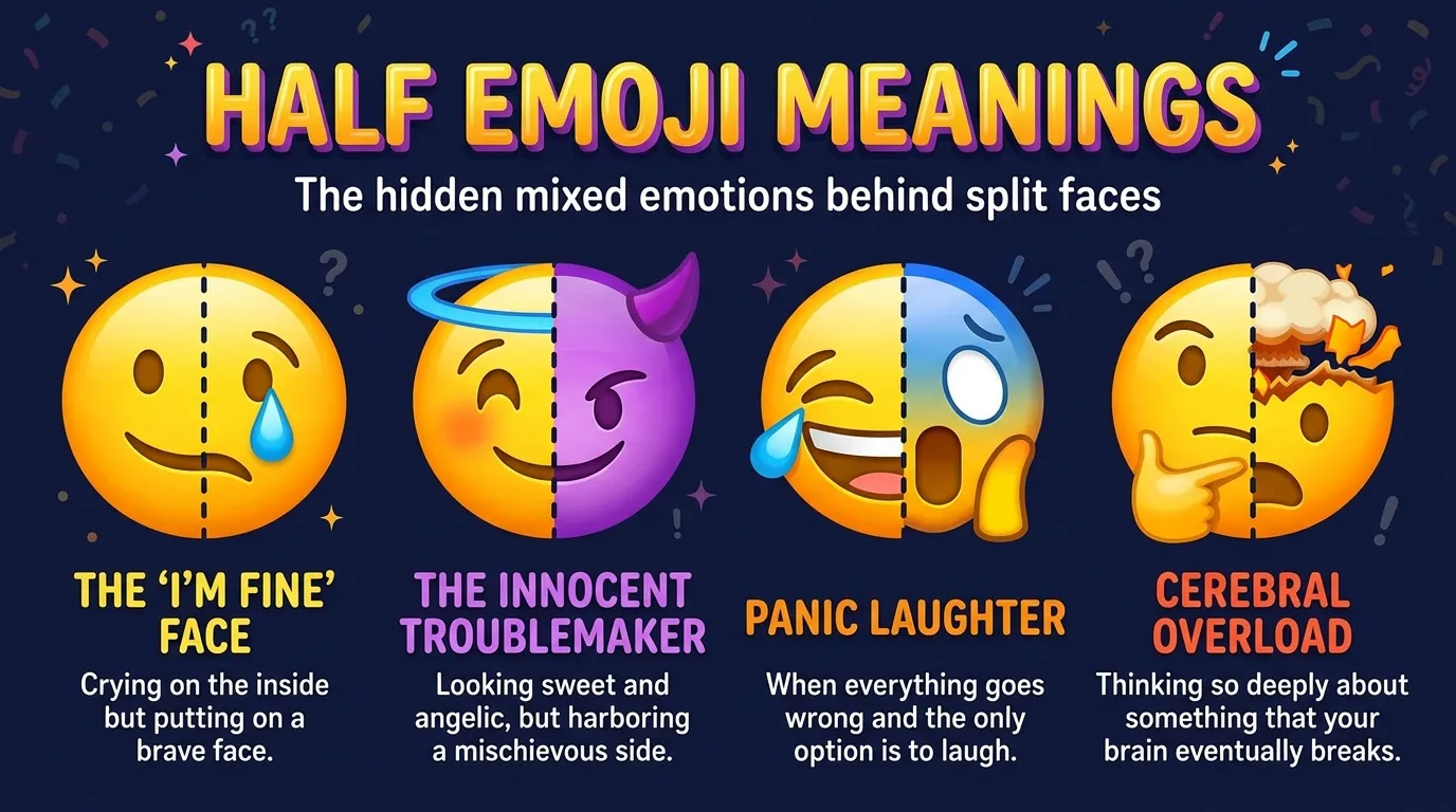 Half Emoji Meaning