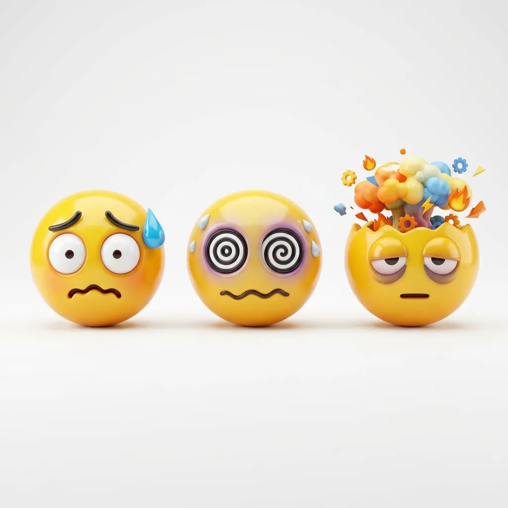 What do emoji for overwhelmed mean