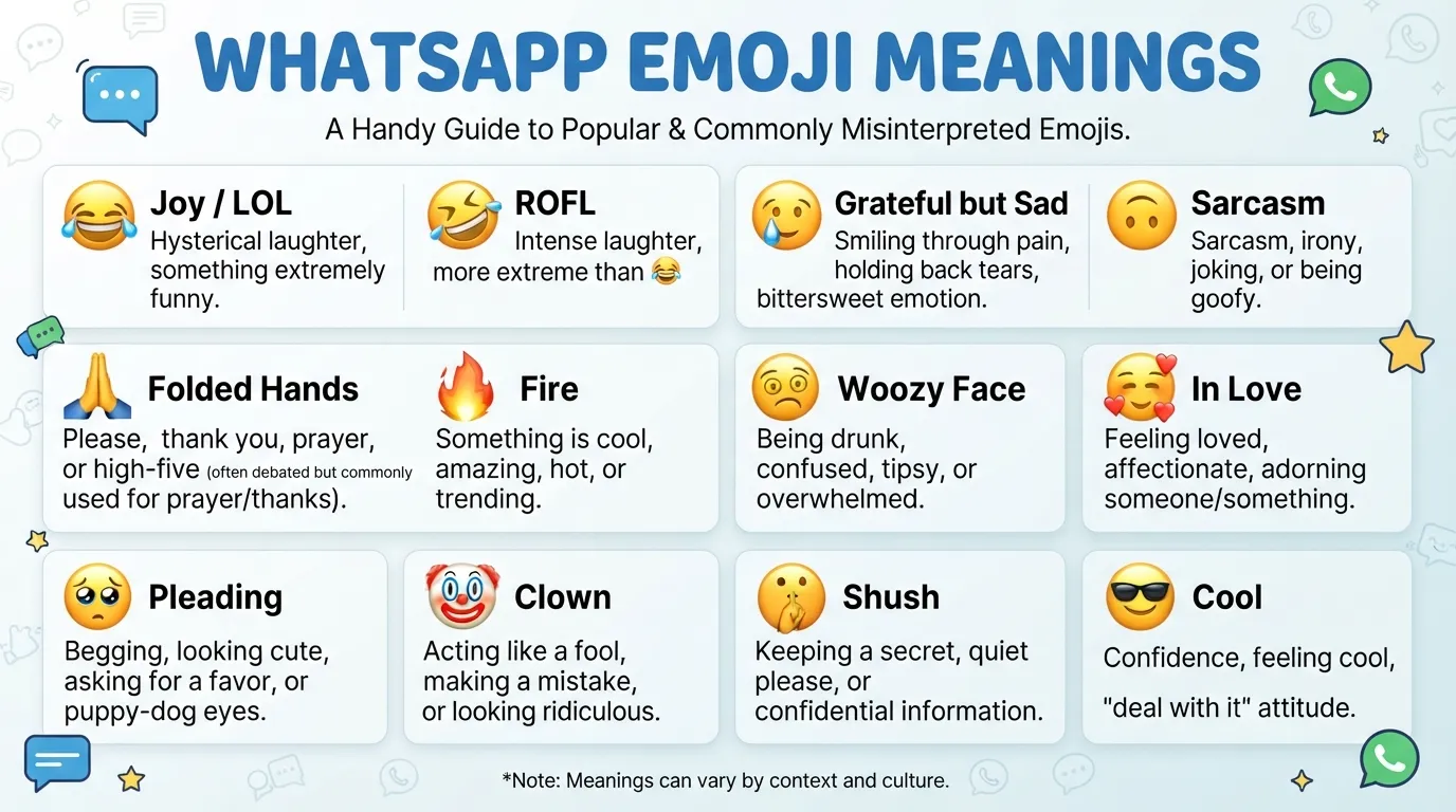 WhatsApp Emoji Meaning